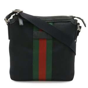GUCCI Black Leather Shoulder Bag